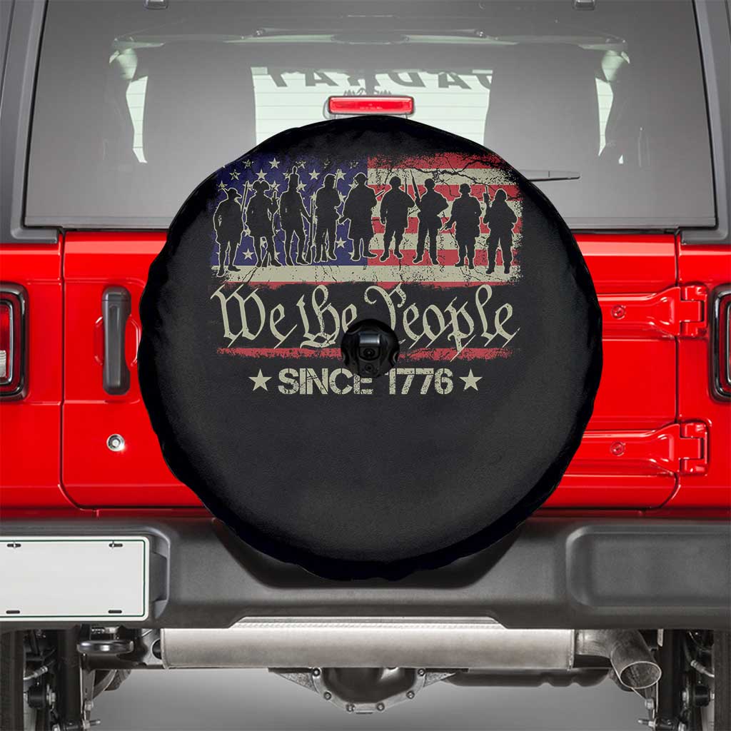 We The People Since 1776 Spare Tire Cover US Military Army Birthday Vintage American Flag