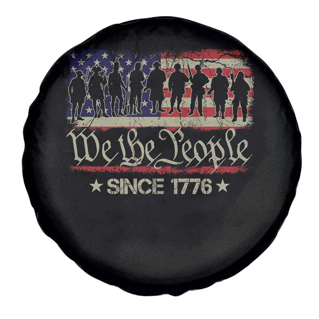We The People Since 1776 Spare Tire Cover US Military Army Birthday Vintage American Flag