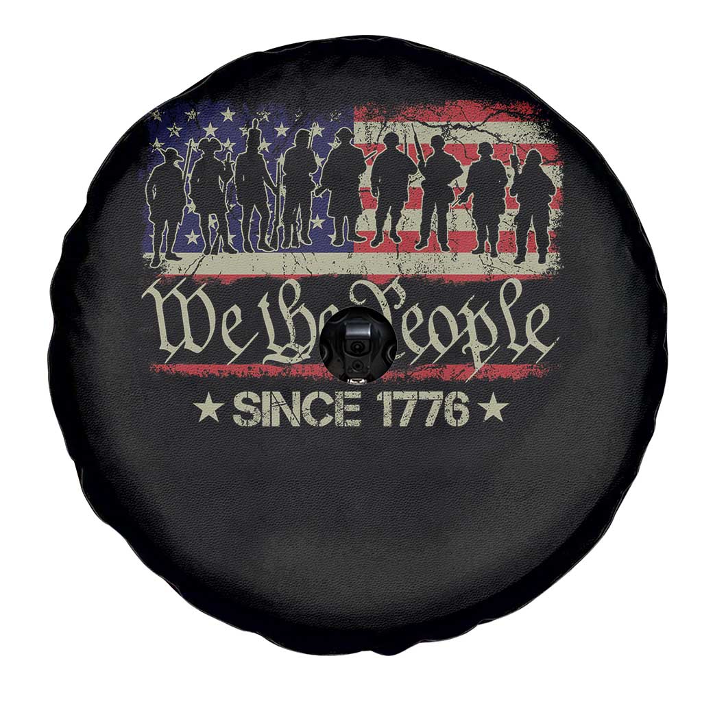 We The People Since 1776 Spare Tire Cover US Military Army Birthday Vintage American Flag
