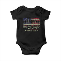 We The People Since 1776 Baby Onesie US Military Army Birthday Vintage American Flag