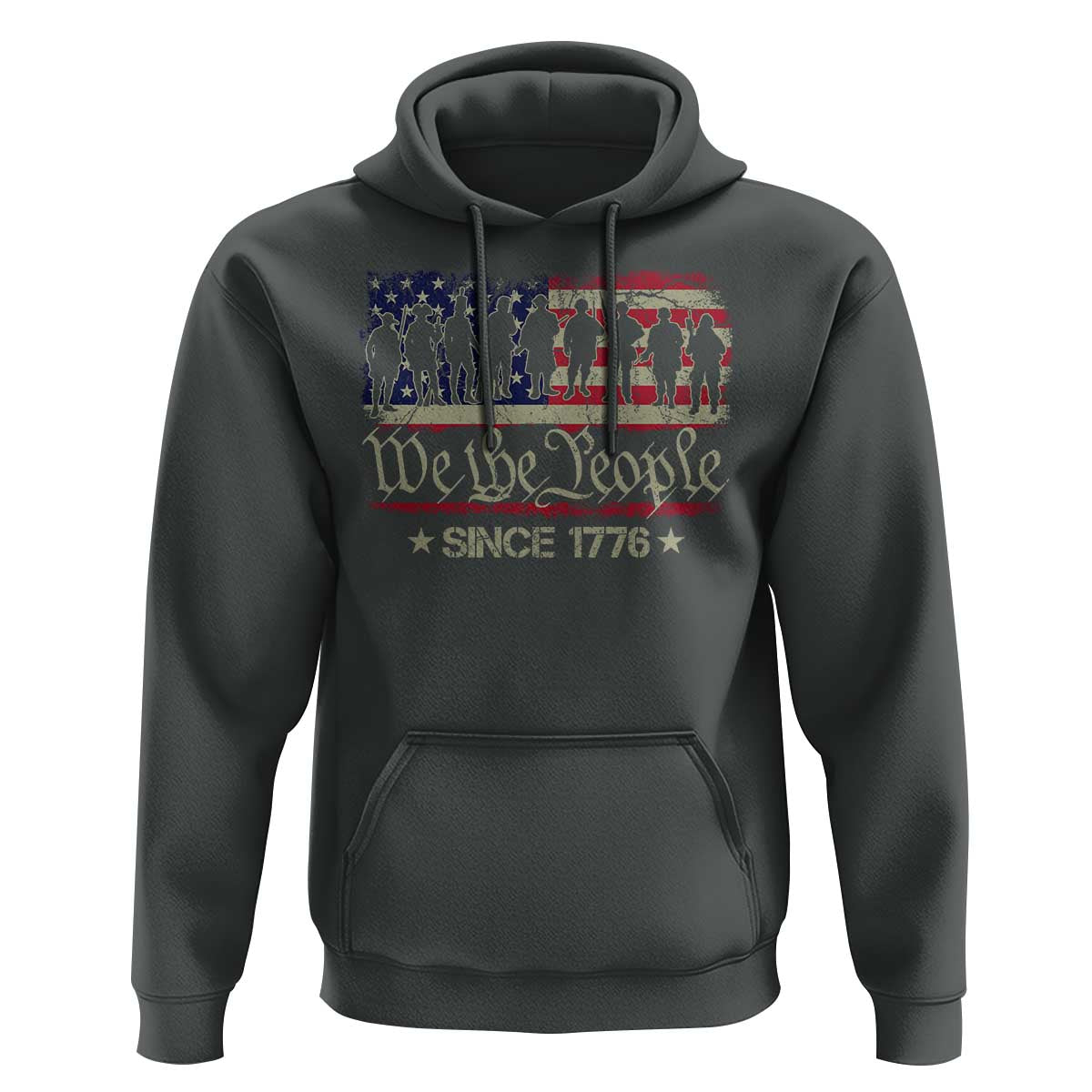 We The People Since 1776 Hoodie US Military Army Birthday Vintage American Flag