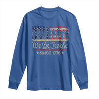 We The People Since 1776 Long Sleeve Shirt US Military Army Birthday Vintage American Flag