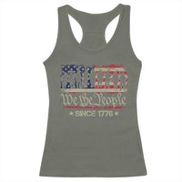 We The People Since 1776 Racerback Tank Top US Military Army Birthday Vintage American Flag