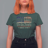 We The People Since 1776 T Shirt For Women US Military Army Birthday Vintage American Flag