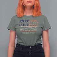 We The People Since 1776 T Shirt For Women US Military Army Birthday Vintage American Flag