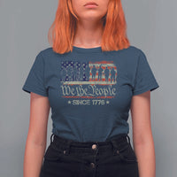 We The People Since 1776 T Shirt For Women US Military Army Birthday Vintage American Flag