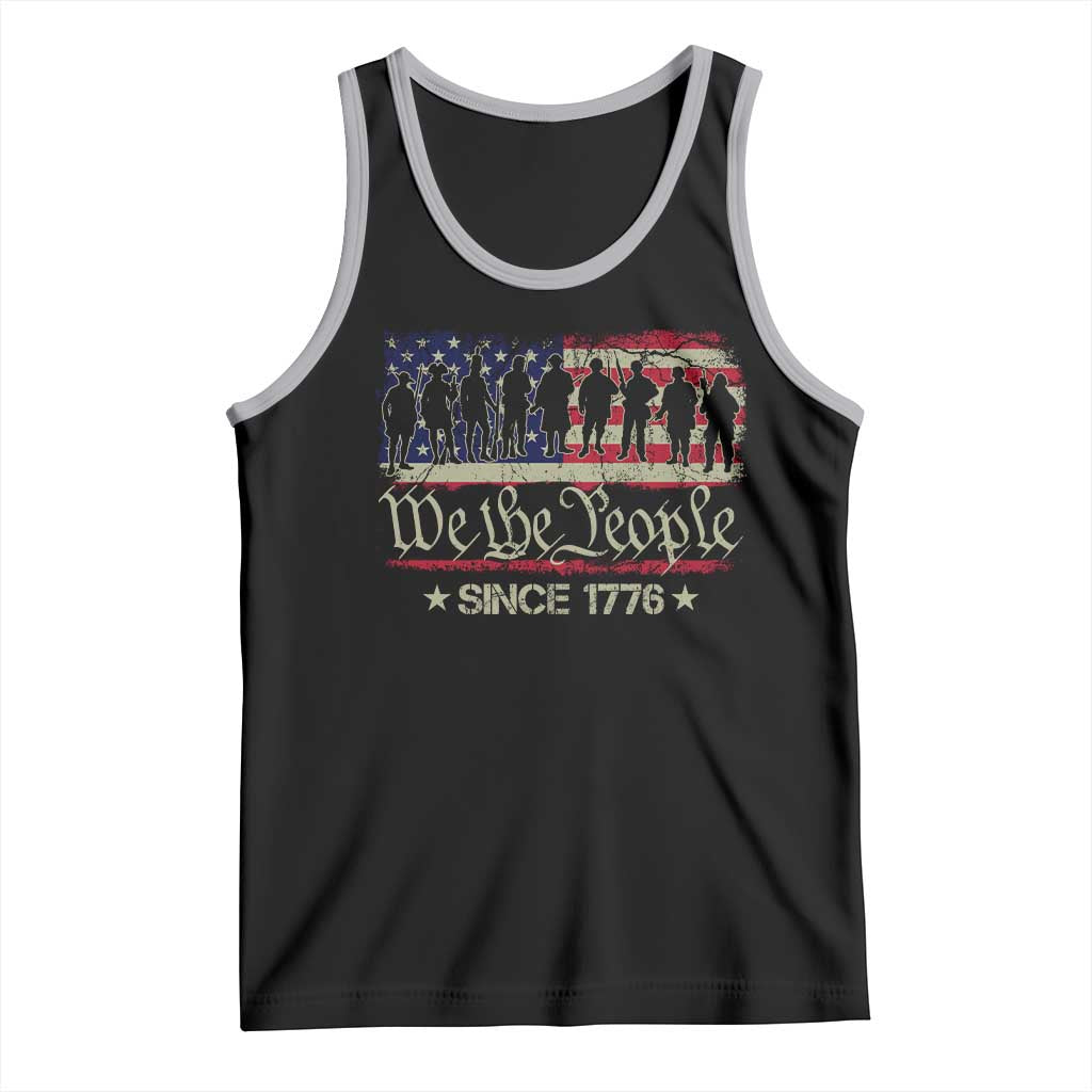 We The People Since 1776 Tank Top US Military Army Birthday Vintage American Flag