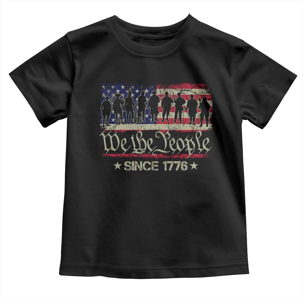 We The People Since 1776 Toddler T Shirt US Military Army Birthday Vintage American Flag