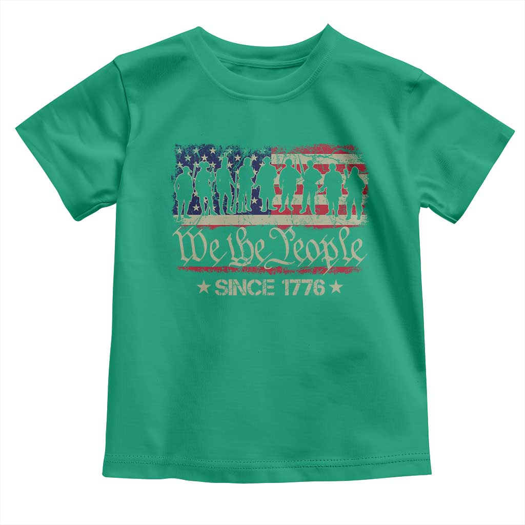 We The People Since 1776 Toddler T Shirt US Military Army Birthday Vintage American Flag