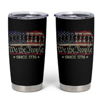 We The People Since 1776 Tumbler Cup US Military Army Birthday Vintage American Flag