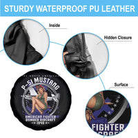 The North American P 51 Mustang American Fighter Bomber Aircraft Spare Tire Cover WW2 Aircraft Pin Up Girl