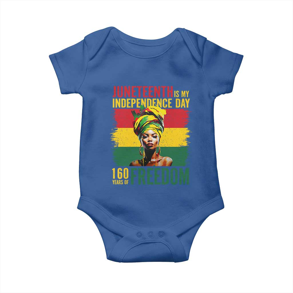 Juneteenth Is My Independence Day 160 Years Of Freedom Baby Onesie