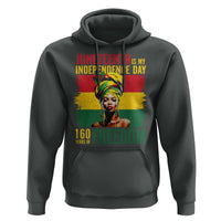 Juneteenth Is My Independence Day 160 Years Of Freedom Hoodie