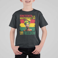 Juneteenth Is My Independence Day 160 Years Of Freedom T Shirt For Kid