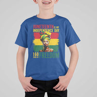 Juneteenth Is My Independence Day 160 Years Of Freedom T Shirt For Kid