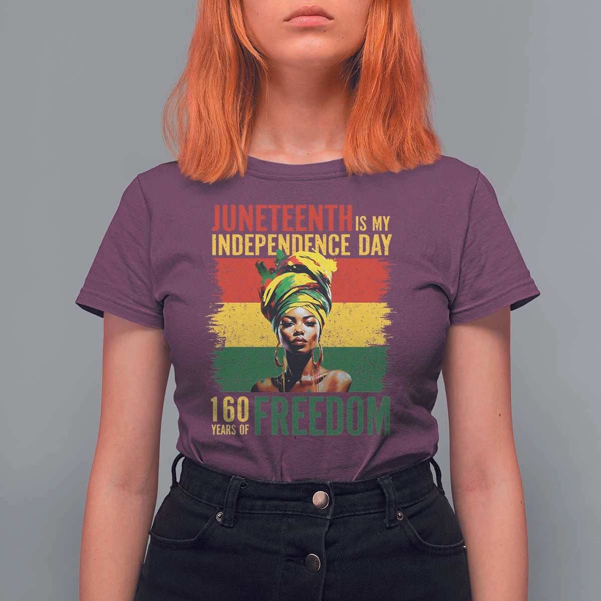 Juneteenth Is My Independence Day 160 Years Of Freedom T Shirt For Women