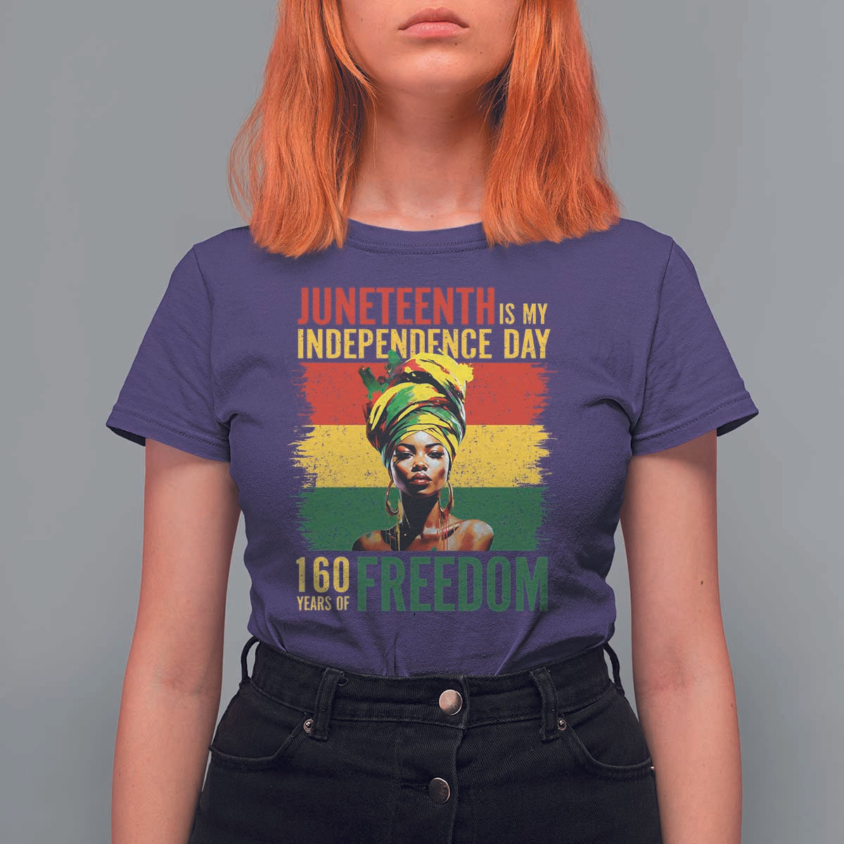 Juneteenth Is My Independence Day 160 Years Of Freedom T Shirt For Women
