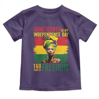 Juneteenth Is My Independence Day 160 Years Of Freedom Toddler T Shirt