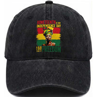 Juneteenth Is My Independence Day 160 Years Of Freedom Washed Cotton Baseball Cap