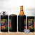 Juneteenth Is My Independence Day 4 in 1 Can Cooler Tumbler Black Pride American Flag