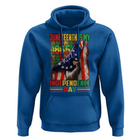 Juneteenth Is My Independence Day Hoodie Black Pride American Flag