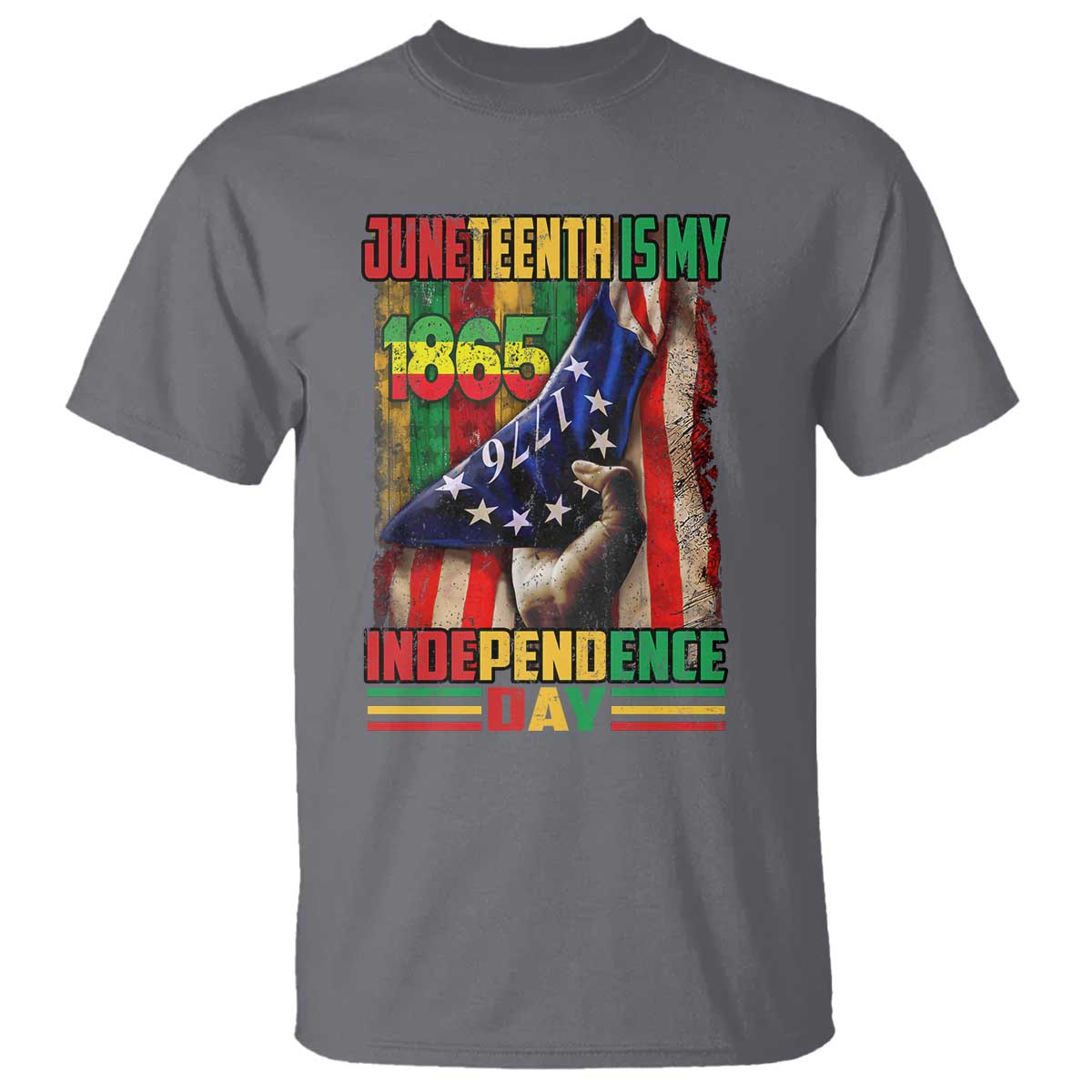Juneteenth Is My Independence Day T Shirt Black Pride American Flag