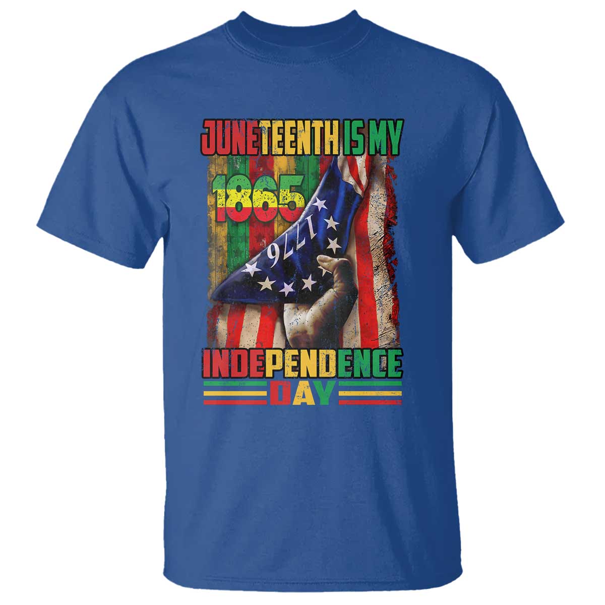 Juneteenth Is My Independence Day T Shirt Black Pride American Flag