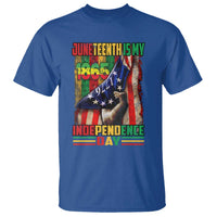 Juneteenth Is My Independence Day T Shirt Black Pride American Flag