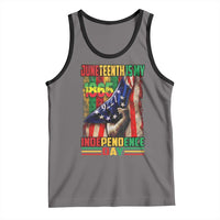 Juneteenth Is My Independence Day Tank Top Black Pride American Flag