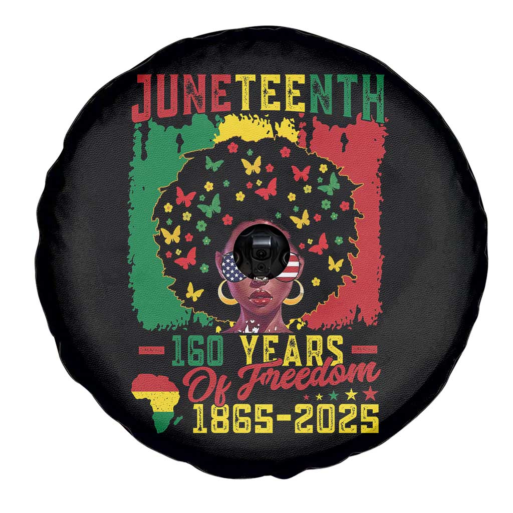 Juneteenth 160 Years Of Freedom Spare Tire Cover African American Pride - Wonder Print Shop