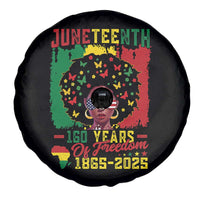 Juneteenth 160 Years Of Freedom Spare Tire Cover African American Pride - Wonder Print Shop