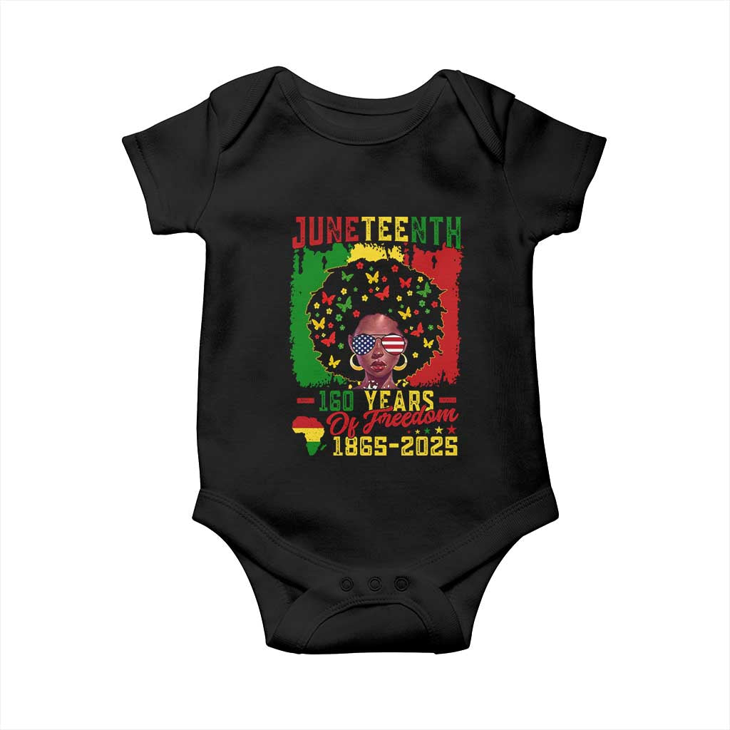 Juneteenth 160 Years Of Freedom Baby Onesie African American Pride - Wonder Print Shop