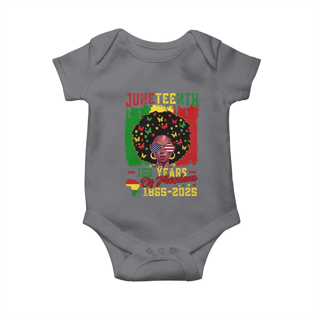 Juneteenth 160 Years Of Freedom Baby Onesie African American Pride - Wonder Print Shop