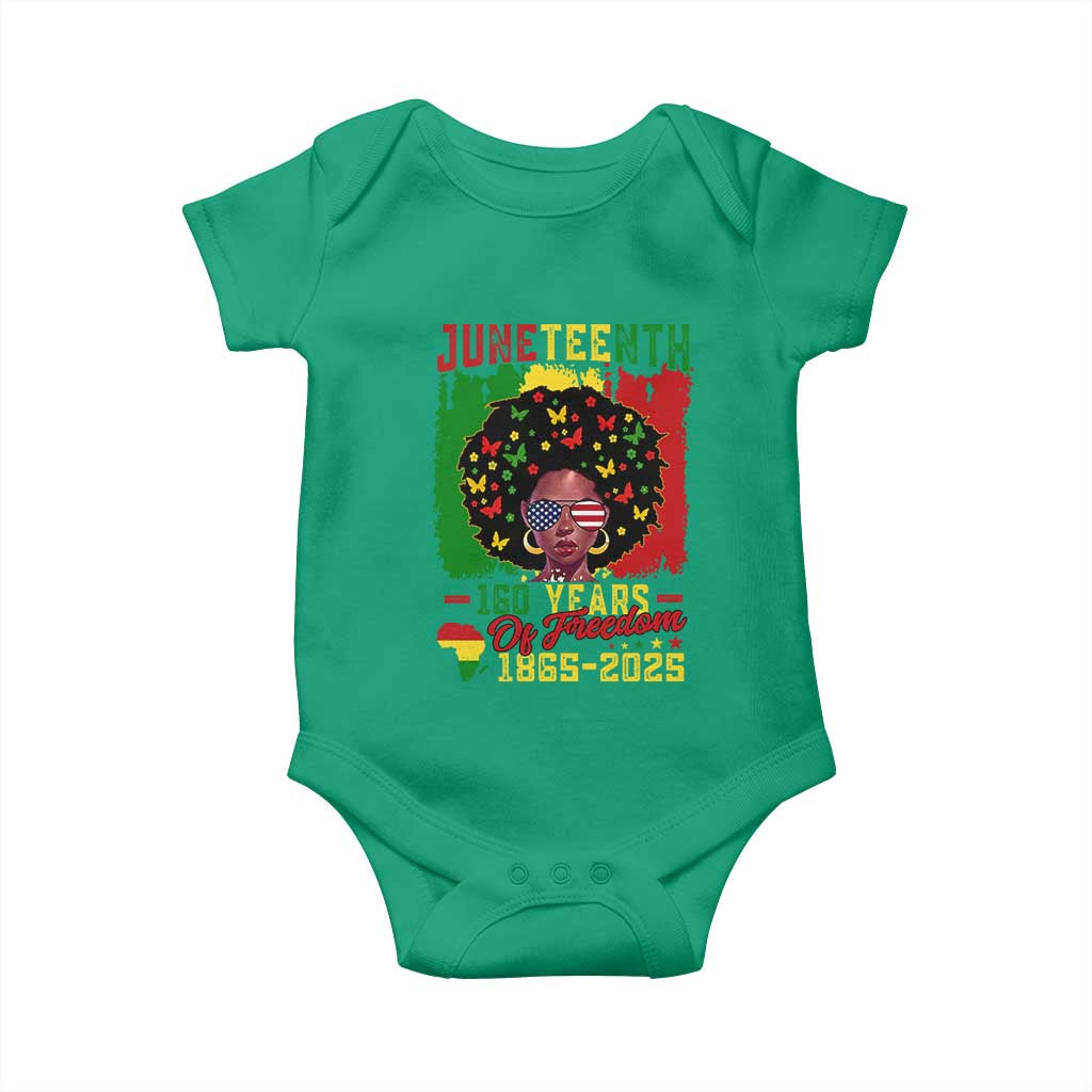 Juneteenth 160 Years Of Freedom Baby Onesie African American Pride - Wonder Print Shop