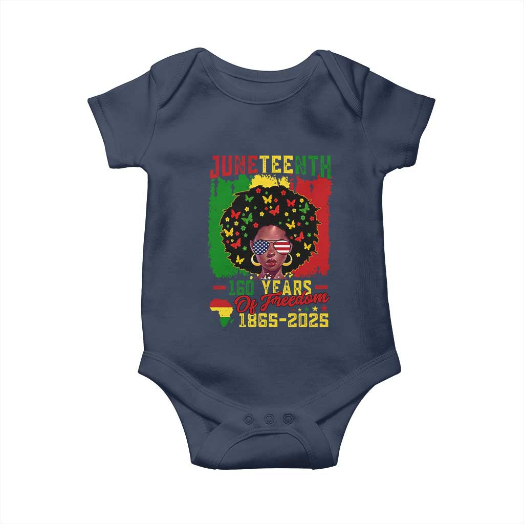 Juneteenth 160 Years Of Freedom Baby Onesie African American Pride - Wonder Print Shop
