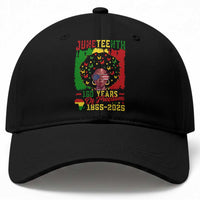Juneteenth 160 Years Of Freedom Baseball Cap African American Pride