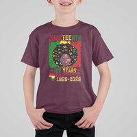 Juneteenth 160 Years Of Freedom T Shirt For Kid African American Pride - Wonder Print Shop