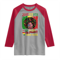 Juneteenth 160 Years Of Freedom Raglan Shirt African American Pride - Wonder Print Shop