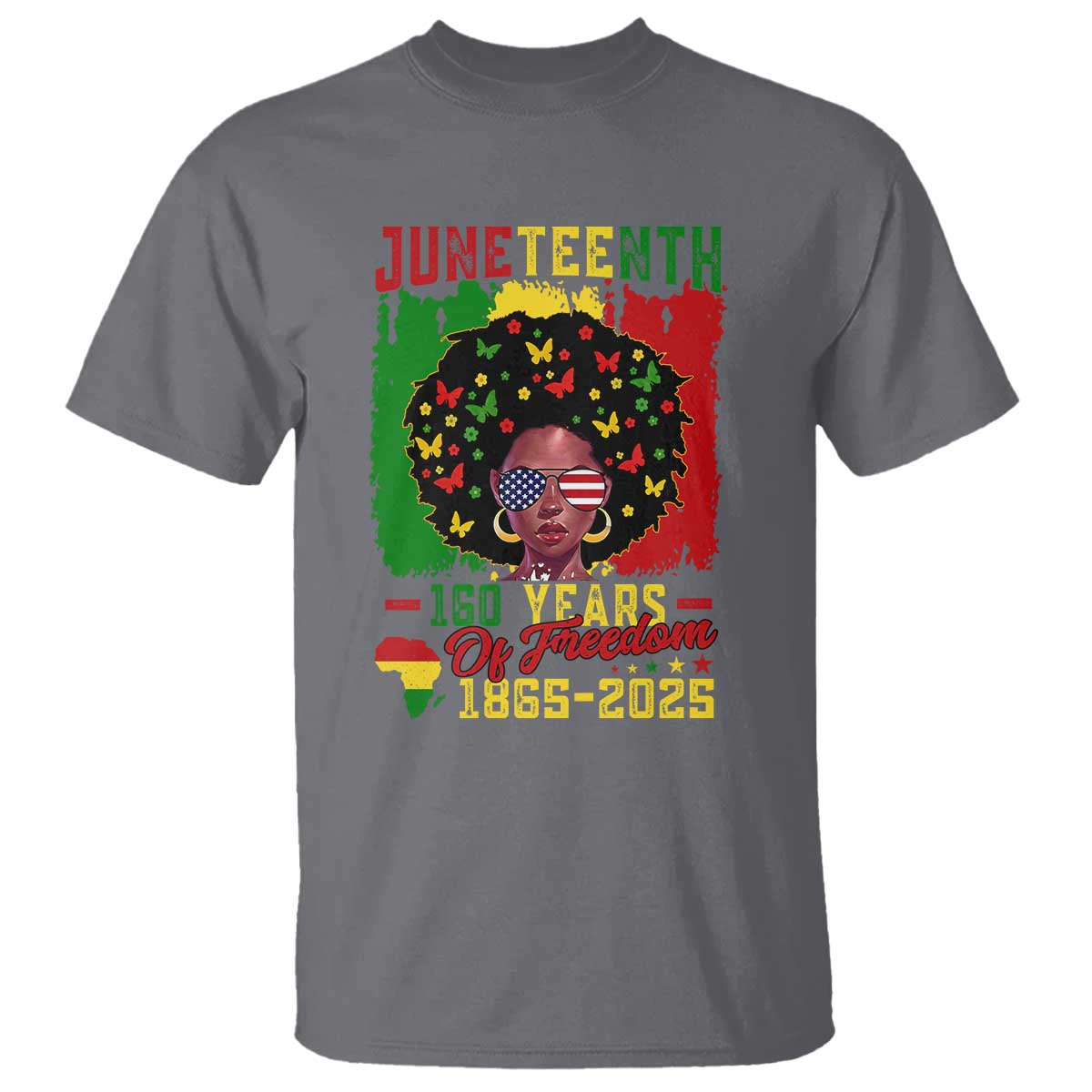 Juneteenth 160 Years Of Freedom T Shirt African American Pride - Wonder Print Shop