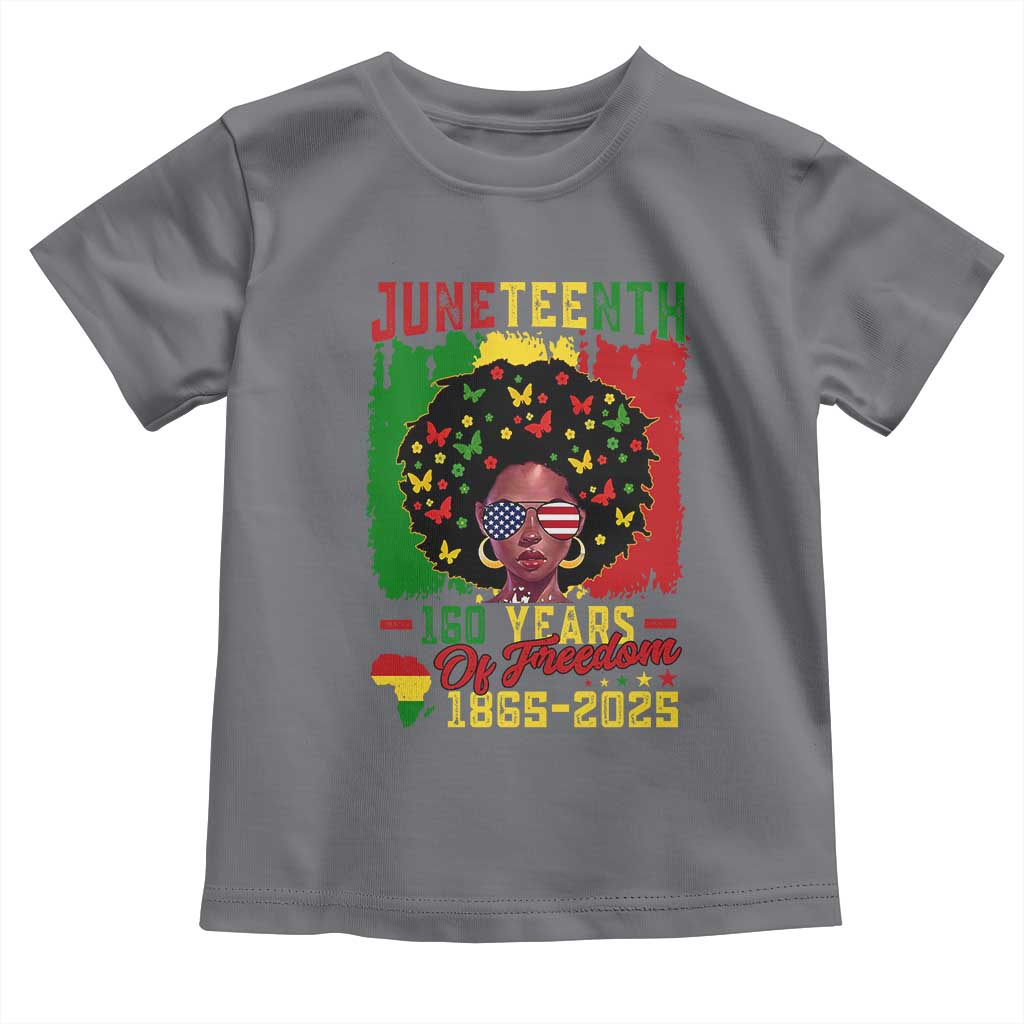 Juneteenth 160 Years Of Freedom Toddler T Shirt African American Pride - Wonder Print Shop