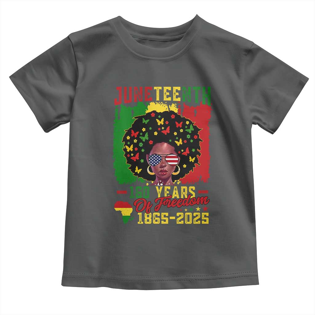 Juneteenth 160 Years Of Freedom Toddler T Shirt African American Pride - Wonder Print Shop