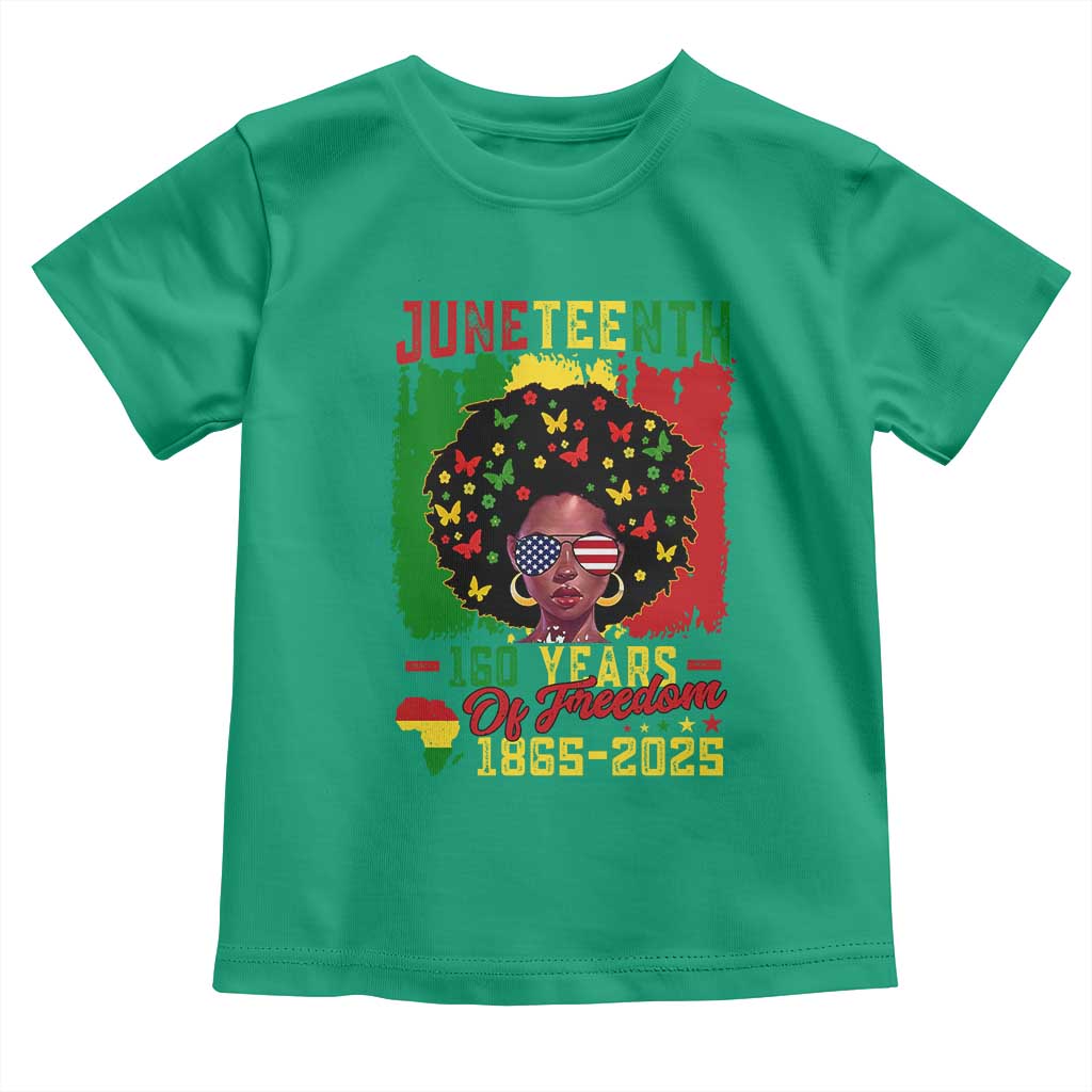 Juneteenth 160 Years Of Freedom Toddler T Shirt African American Pride - Wonder Print Shop