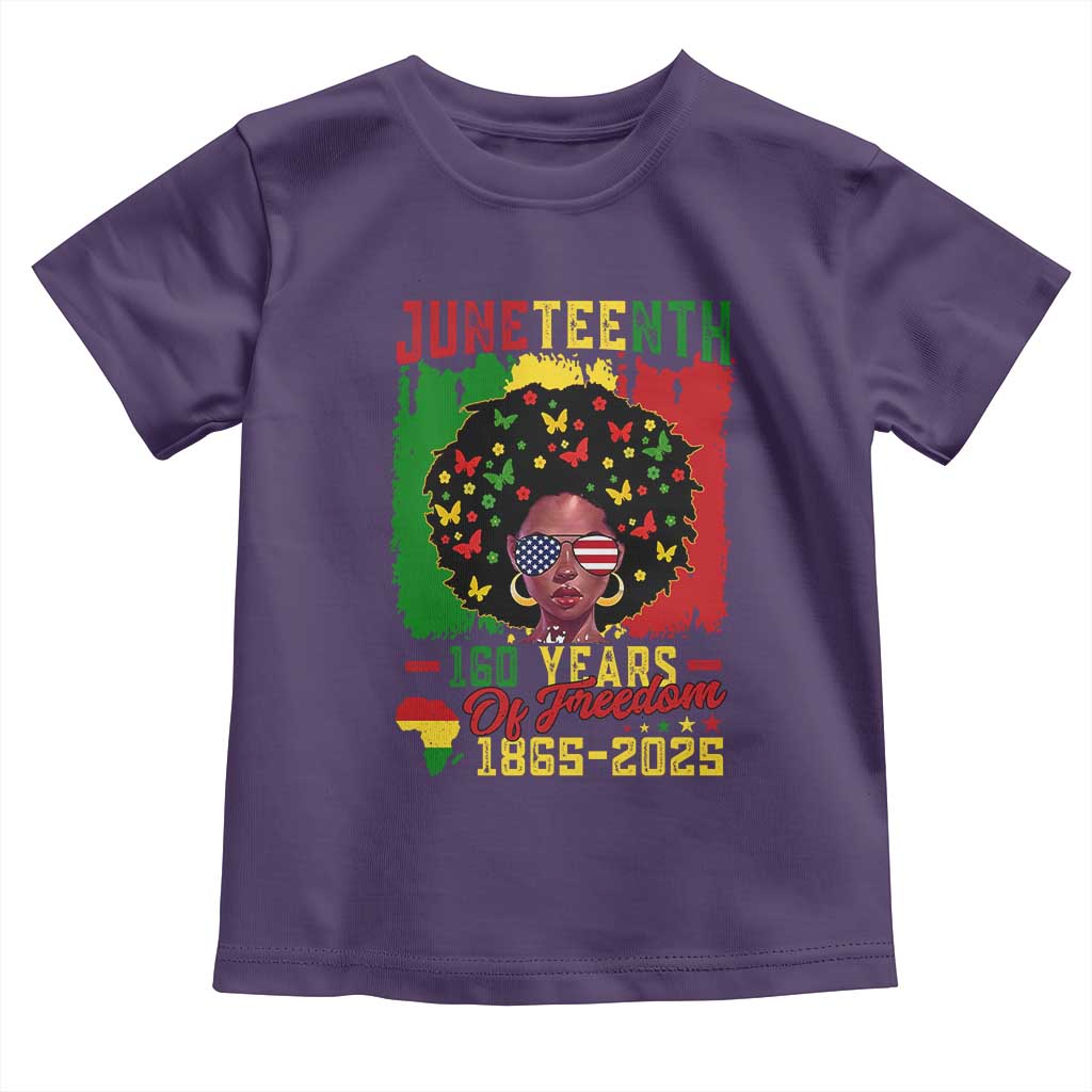 Juneteenth 160 Years Of Freedom Toddler T Shirt African American Pride - Wonder Print Shop