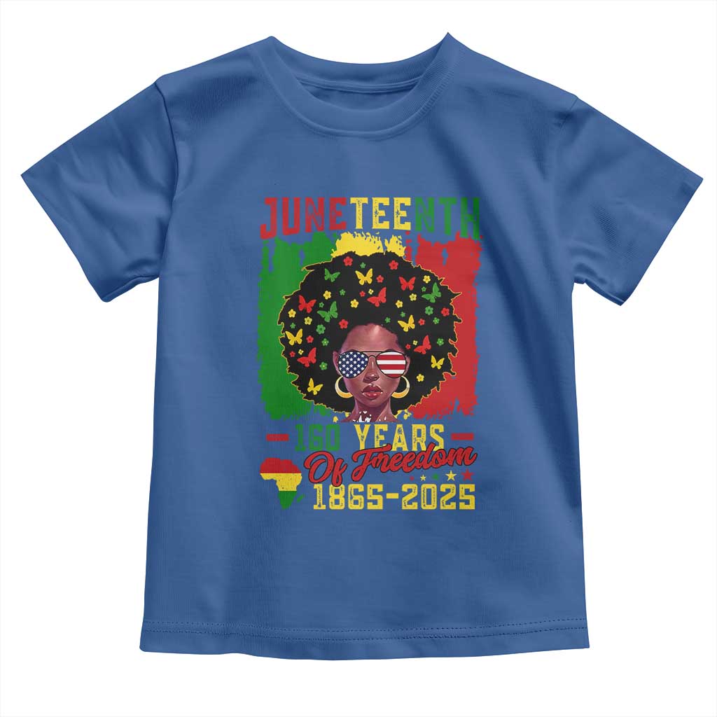 Juneteenth 160 Years Of Freedom Toddler T Shirt African American Pride - Wonder Print Shop