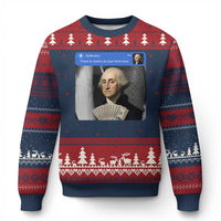 There is Motion At Your Front Door George Washington Meme Ugly Christmas Sweater
