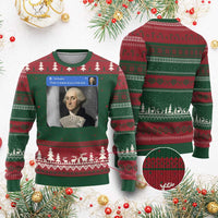 There is Motion At Your Front Door George Washington Meme Ugly Christmas Sweater