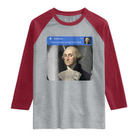 There is Motion At Your Front Door George Washington Meme Raglan Shirt