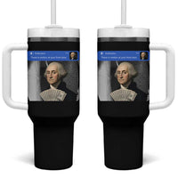 There is Motion At Your Front Door George Washington Meme Tumbler With Handle