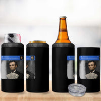 There is Motion At Your Front Door Abraham Lincoln Meme 4 in 1 Can Cooler Tumbler