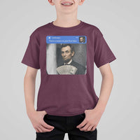 There is Motion At Your Front Door Abraham Lincoln Meme T Shirt For Kid